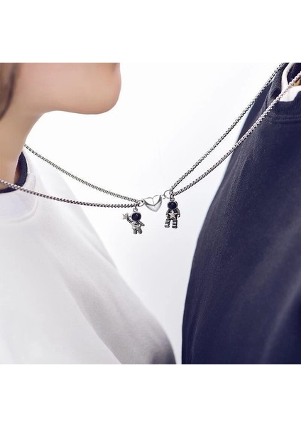 Astranot Manyetik Kalp Ikili Miknatıslı Çift Sevgili Kolyesi fiyatları