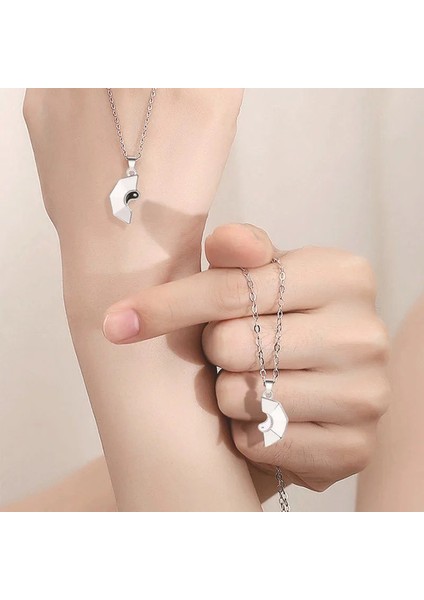 Yin Yang Çift Mıknatıslı Ikili Sevgili Kolye fiyatları