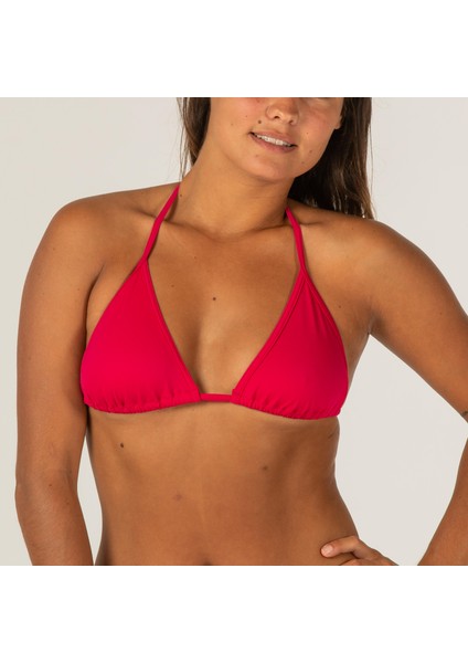Olaian Kadın Üçgen Bikini Üstü - Kırmızı - Mae