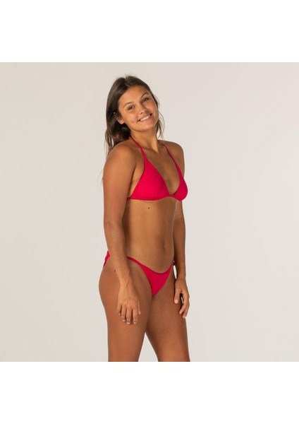 Olaian Kadın Üçgen Bikini Üstü - Kırmızı - Mae