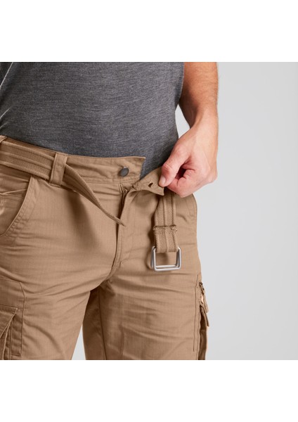 FORCLAZ Erkek Outdoor Kargo Pantolon - Kahverengi - Travel 100 modelleri