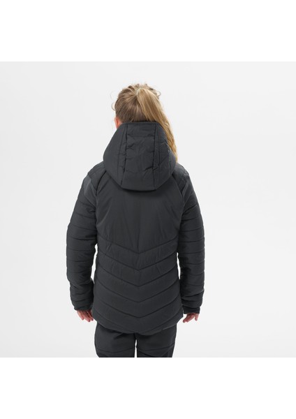 Quechua Çocuk Hibrit Şişme Mont - 7/15 Yaş - Koyu Gri