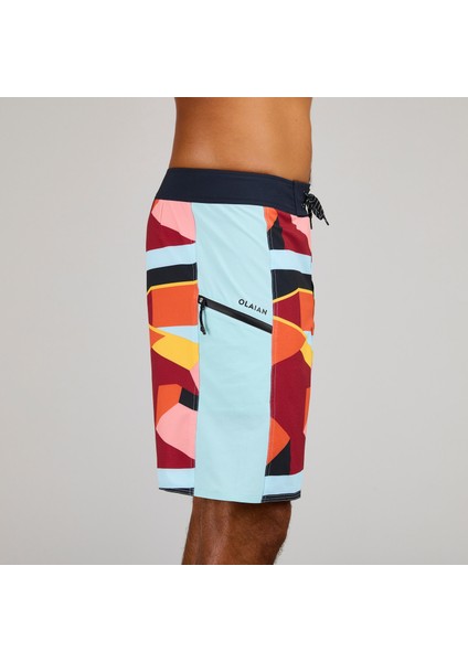 OLAIAN Sörf Boardshort - 19" - Kırmızı - 500