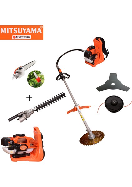 Japon Sırt Tırpan + Çit Kesme + Dal Budama Makinesi 4.2kw 5.7hp