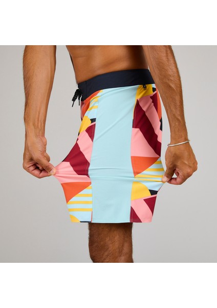 OLAIAN Sörf Boardshort - 19" - Kırmızı - 500