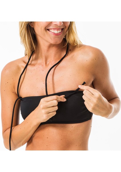 Olaian Straplez Bikini Üstü - Çıkarılabilir Göğüs Pedli - Siyah - Laura fiyatları