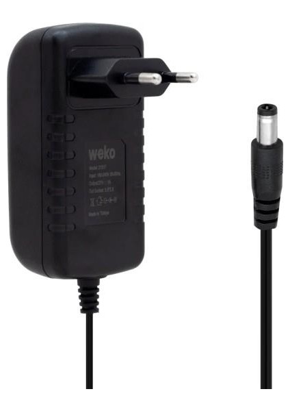 21VOLT 1AMPER 5.5x2.5mm Adaptör