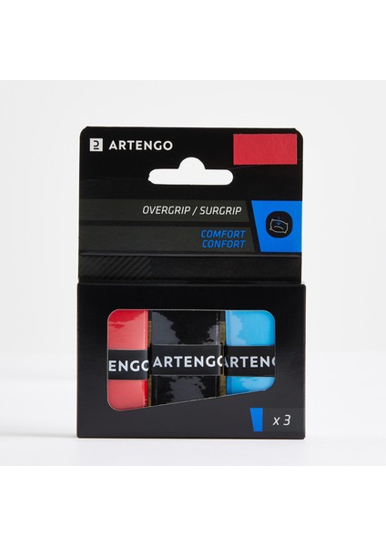Artengo Tenis Overgrip - 3 Adet - Renkli - Comfort