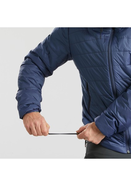 FORCLAZ Erkek Outdoor Trekking Kapüşonlu Şişme Mont - Sentetik / Mavi - MT100 -5°C indirimleri