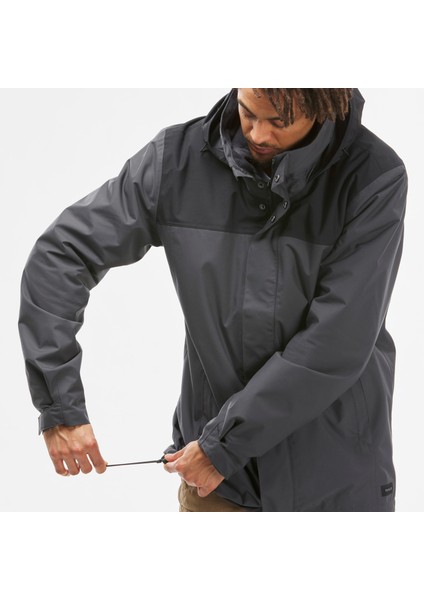 Forclaz Erkek 3'Ü 1 Arada Outdoor Trekking Montu - Gri - Travel 100 - 0°C modelleri