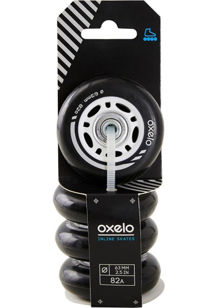 OXELO Çocuk Pateni Tekerleği - 63mm / 82A - PLAY 3