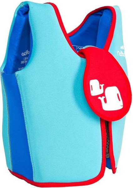 NABAIJI Yüzme Yeleği Turkuaz Mavi Renk Batmama Özelliği ile 6-9 Yaş Çocuklar İçin