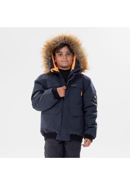 Quechua Çocuk Kar Montu - Su Geçirmez - 6,5 - 7 Yaş - Lacivert - Sh100 X-Warm