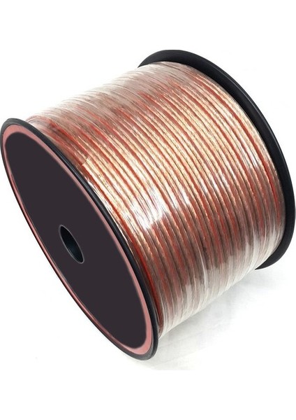 Winkel 25METRE 2X2,50MM Hoparlör Ses Sistemi Kablosu Şeffaf