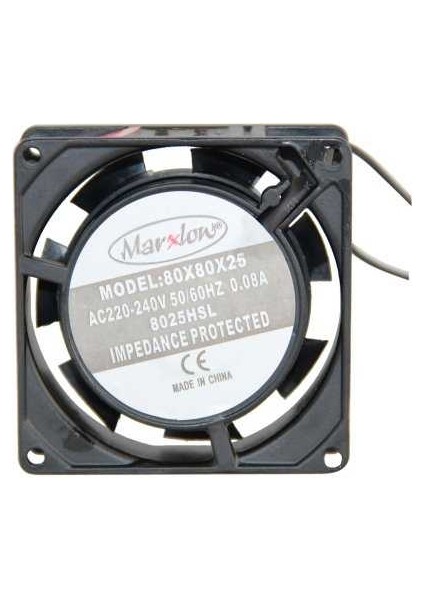 80X80X25 Ac 220V-240V Metal Kasa Fanı