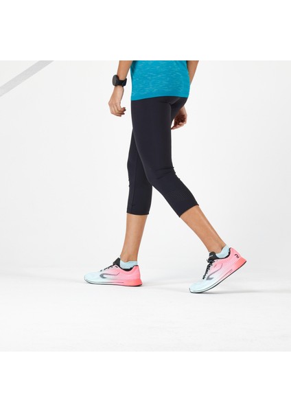 KIPRUN Kadın 3/4 Koşu Taytı - Siyah - Kiprun Support