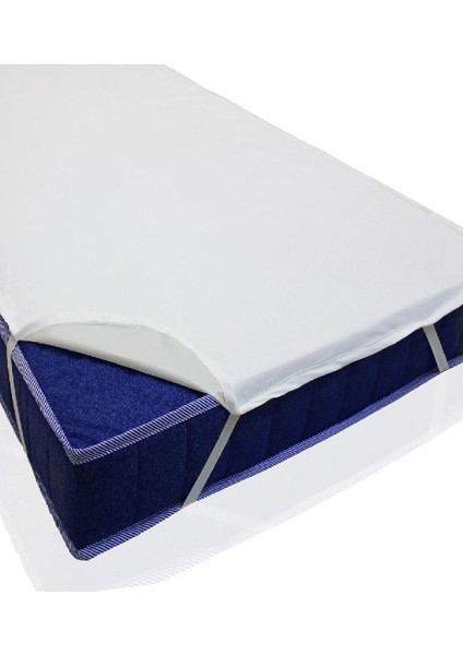 80X200 cm Alez Pamuklu Köşe Lastikli Sıvı Geçirmez Bebek Yatağı Alezi