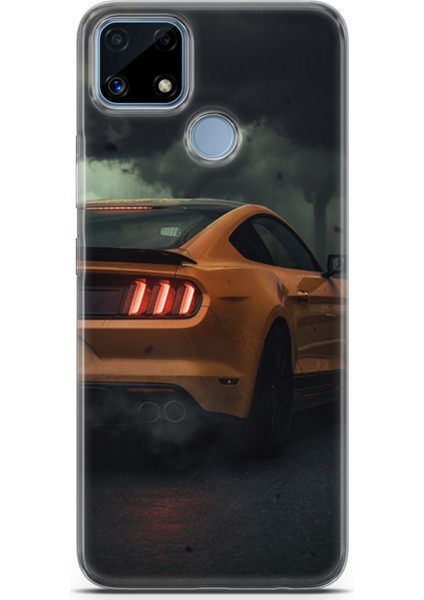 Realme C25 Uyumlu Kılıf Ekol 09 Ford Mustang Uv Kılıf Antrasit