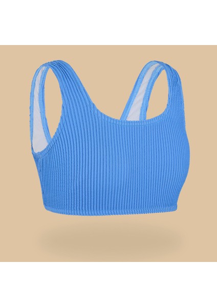 Olaian Çocuk Bikini Üstü - Lavanta Rengi - Lana 500