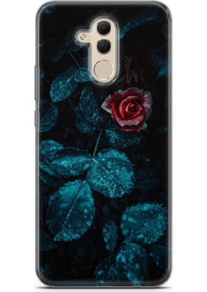 Huawei Mate 20 Lite Uyumlu Kılıf Ekol 20 Gül Renkli Kılıf Su Yeşili