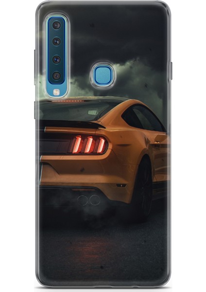 Samsung Galaxy A9 2018 Uyumlu Kılıf Ekol 04 Ford Mustang Silikon Kılıf Gri