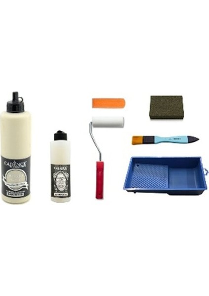 Hybrid Akrilik Boya Seti 500ML Set6- H006 Dantel Yarımat Ultimate Glaze
