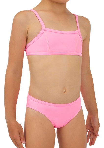 Olaian Çocuk Bikini - Pembe - Bali 100 modelleri