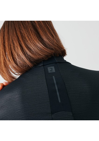 KALENJI Kadın Uzun Kollu Koşu Tişörtü - Siyah - DRY+ fırsatları