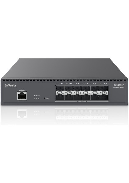 Engenıus ECS5512F Half-Rack Switch 12 x Sfp+ 10GIG Port, L2+ ECS5512F