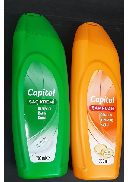 Şampuan 700 ml & Capitol Saç Kremi 700 ml Boyalı Saçlar