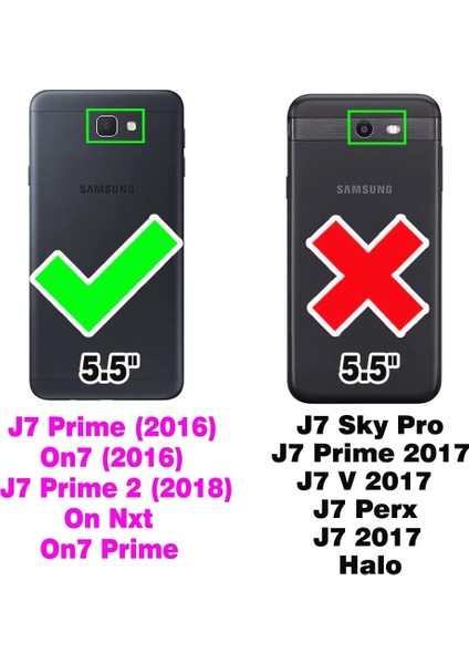 Samsung Galaxy J7 Prime Kılıf Boyun Omuz Askılı Kırmızı iPli Kordonlu Anti Şok Köşe Korumalı Şeffaf Silikon X-ROP