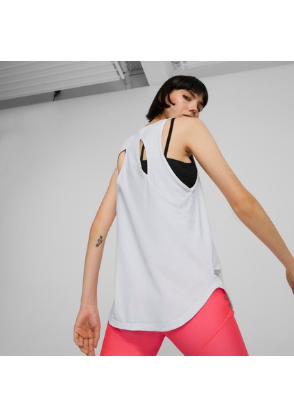 Kadın Puma White Puma Run Cloudspun Tank W Beyaz Kadın Crop Koşu / Performans Üst fiyatları