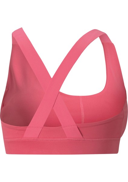 Kadın Sunset Pink Puma Mid Impact Fit Bra Pembe Kadın Spor Sütyeni/bra