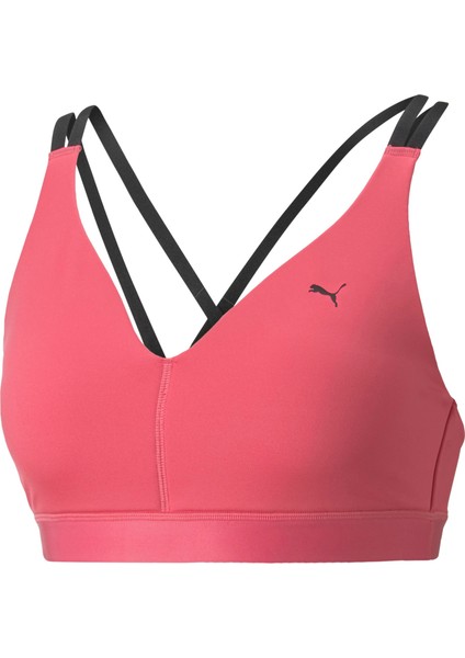 Kadın Sunset Pink Puma Low Impact Elite Strappy Bra Pembe Kadın Orta Destekli Spor Sütyeni/bra fiyatları