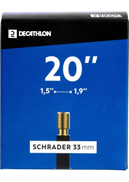 DECATHLON İç Lastik - 20" - 1,5 / 1,9 Kesit - Schrader Valf Uyumlu