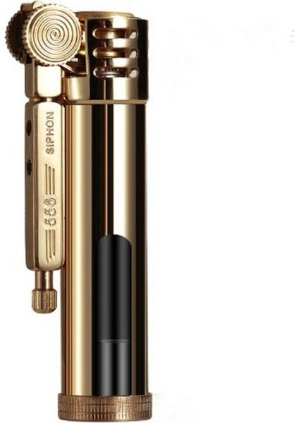 Zorro Z556 Benzinli Camlı Muhtar Çakmağı Altın Sarısı