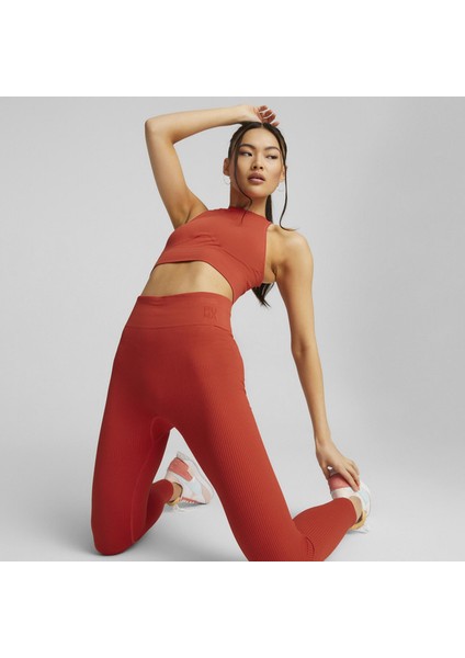 Kadın Burnt Red Puma Infuse Evoknit Leggings Kırmızı Kadın Tayt fırsatları