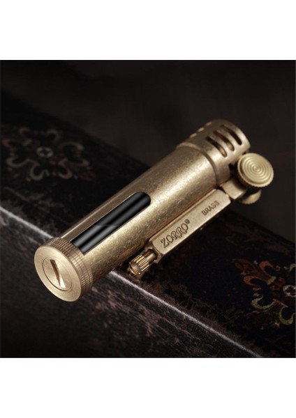 Zorro Z556 Benzinli Camlı Muhtar Çakmağı Otantik Sarı fırsatları