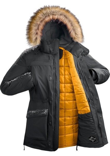Quechua Erkek Su Geçirmez Outdoor Parka - Beyaz - SH500 Ultra - Siyah -20°c fiyatları