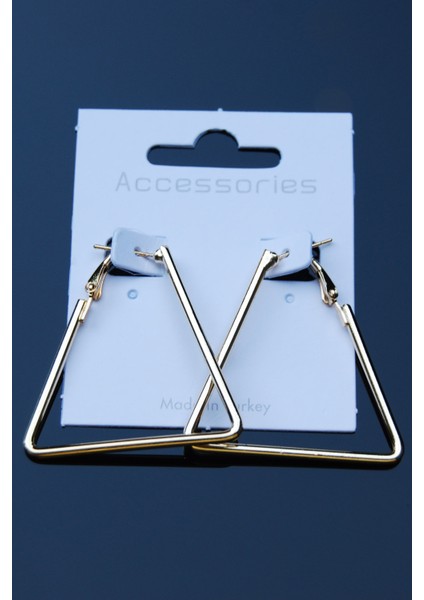 Altın Renk Boru Üçgen Klipsli Küpe 2mm Y4CM / G4CM fırsatları