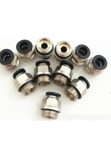 Pnömatik Düz Erkek Rekor 1/8x6 mm Paket 5 Adet