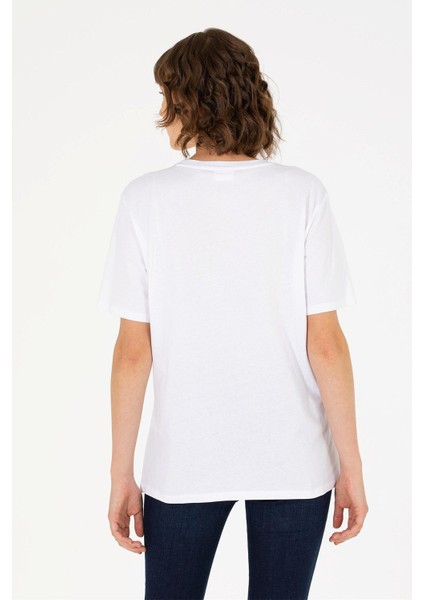 Kadın Bisiklet Yaka Basic T-Shirt indirimleri