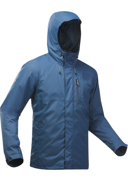 QUECHUA Erkek Outdoor Yağmurluk - Mavi / Kot - NH500 Imper