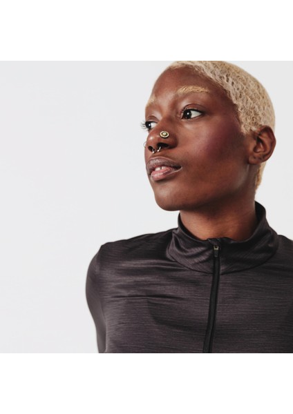 KALENJI Kadın Uzun Kollu Koşu Tişörtü - Siyah - DRY+ indirimleri