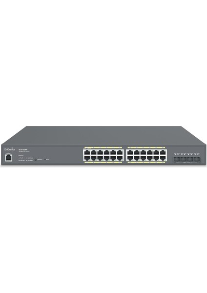 Engenıus ECS1528P Poe+ Switch 24 x 10/100/1000 Port, 4 x Sfp+ 10GIG Port, L2+ 24-Port Poe+, 240W ECS1528P