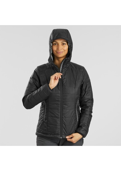 Forclaz Kadın Outdoor Trekking Şişme Mont - Siyah - MT100 -5°c