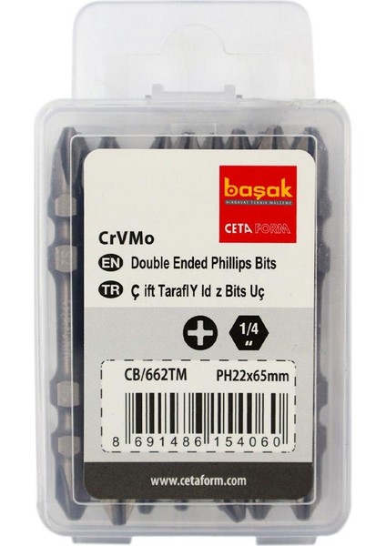CB/662TM Çift Taraflı Yıldız Bits Uç (Torsion) ( 1 Adet)