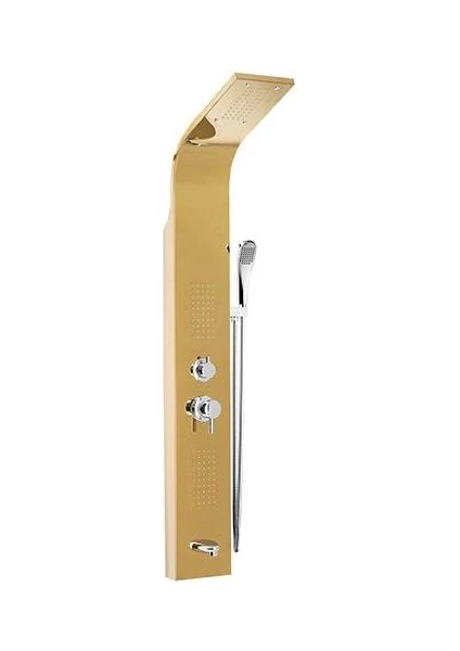 Gold Kuğu Masajlı Panel Duş Seti modelleri