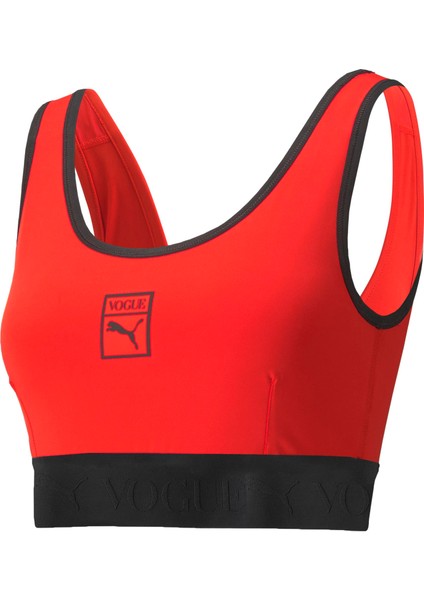 Kadın Fiery Red Puma x Vogue Bra Top Fiery Kırmızı Kadın T-Shirt
