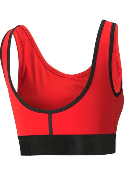 Kadın Fiery Red Puma x Vogue Bra Top Fiery Kırmızı Kadın T-Shirt